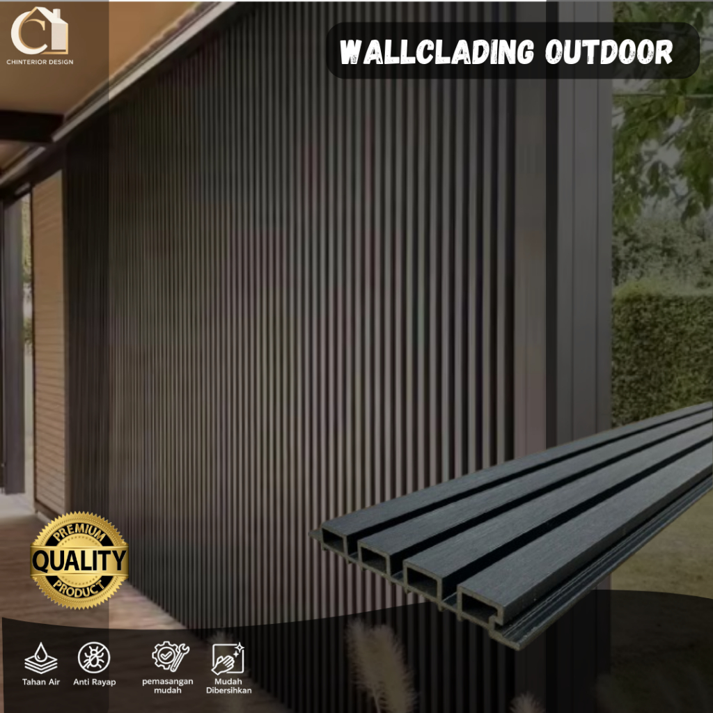 Jual WPC Wood Slat Panel Outdoor 22×290 cm – Cladding Dinding & Pagar ...