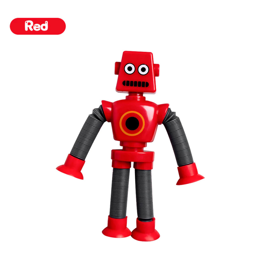 Mainan Edukasi Anak Jerapah Robot Suction Cup Tabung Teleskopik