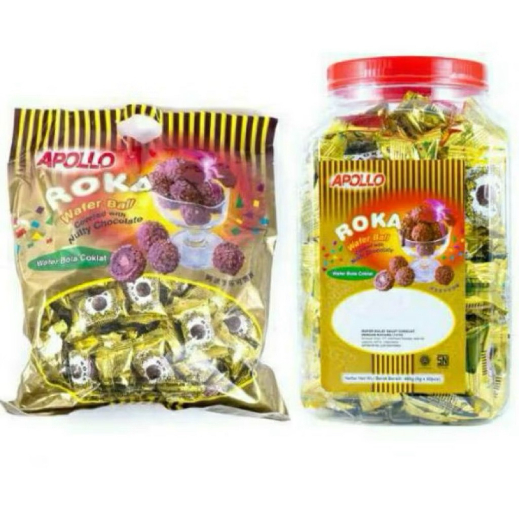 Jual Apollo Roka Wafer Ball Kemasan Toples isi 70’s 420gr / Roka Refill ...