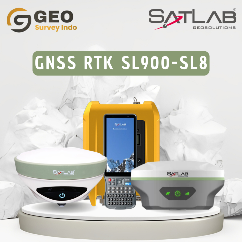 Jual GPS Geodetik SATLAB SL900 Base SL8 Rover GNSS RTK 1408 Channel IMU ...