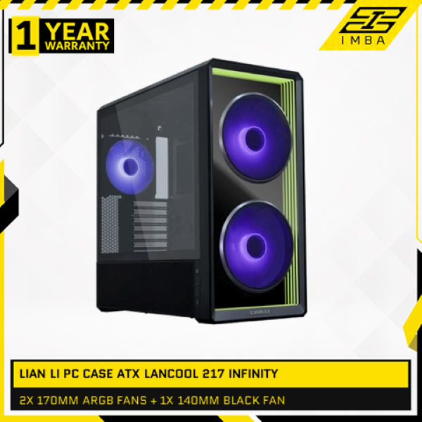 Jual LIAN LI PC CASE ATX LANCOOL 217 INFINITY (2X 170MM ARGB FANS + 1X ...