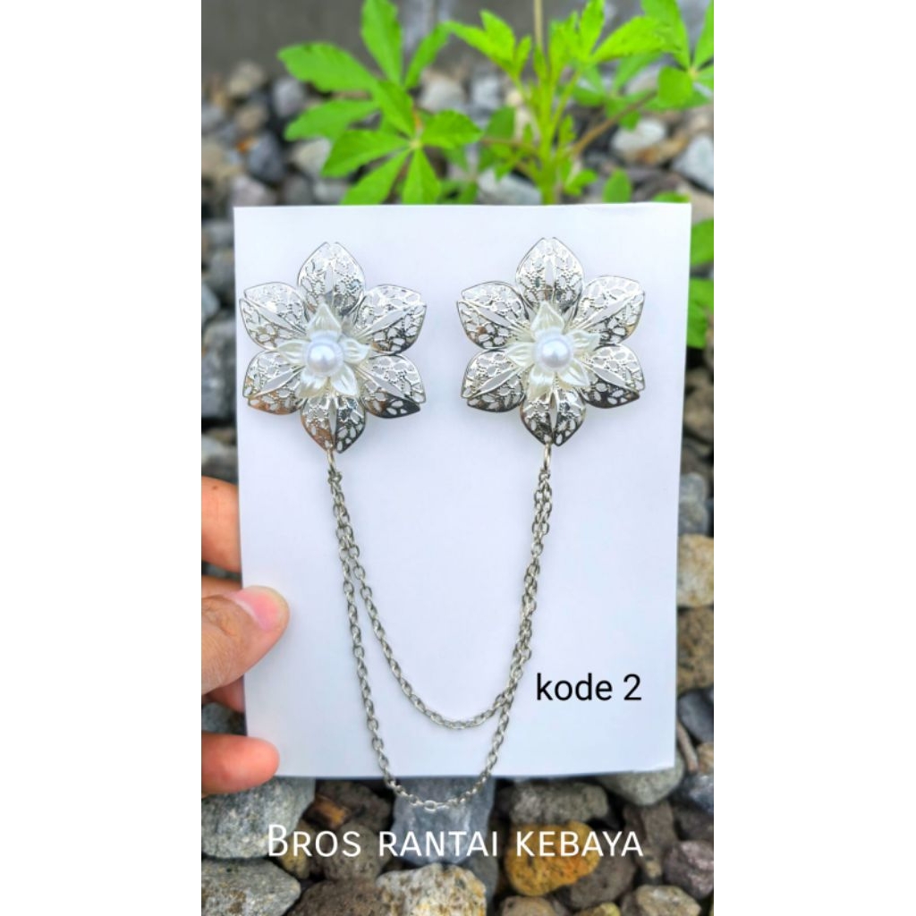 Jual Bros rantai kebaya silver | Shopee Indonesia