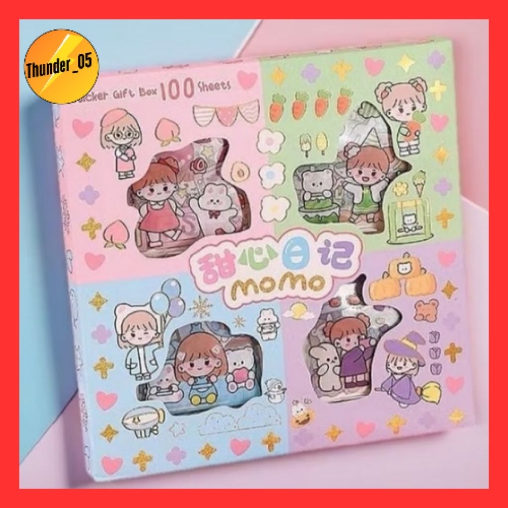 Jual Sticker Momo Isi 100 Pcs Bahan PVC Sticker Koleksi | Shopee Indonesia