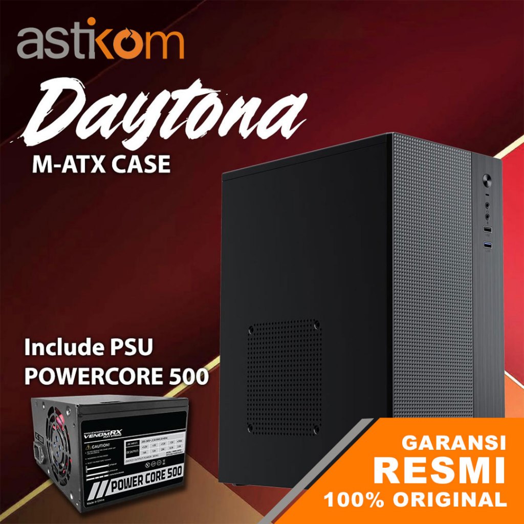 Jual Casing PC VenomRX Daytona M-ATX With PSU | Shopee Indonesia