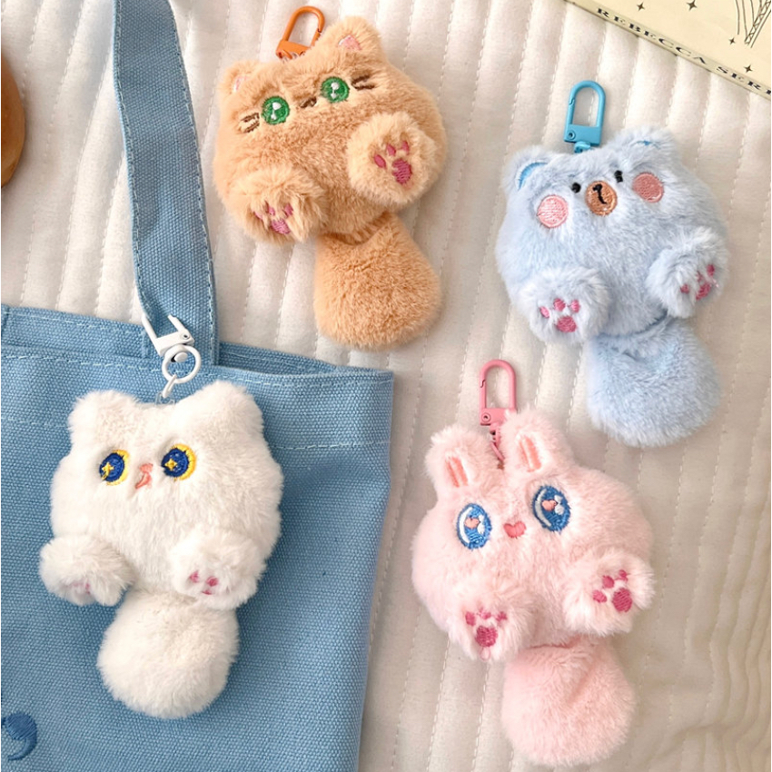 Jual Maolili - Gantungan Kunci Boneka Hewan Lucu Bahan Plush Lembut Desain Kartun Imut Aksesoris Tas Indonesia