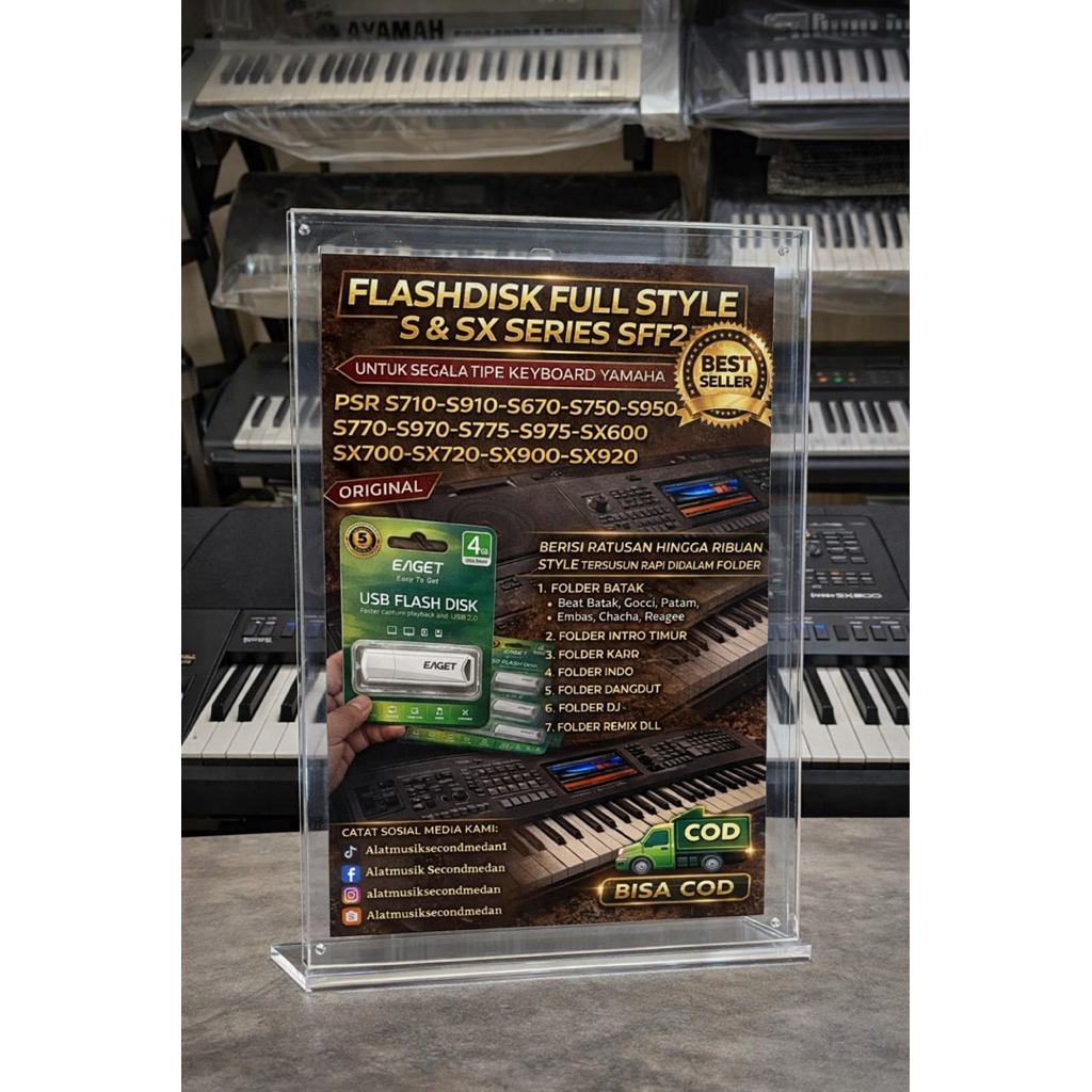 Jual Flashdisk Style Keyboard Premium Lengkap Yamaha PSR S/SX Series ...