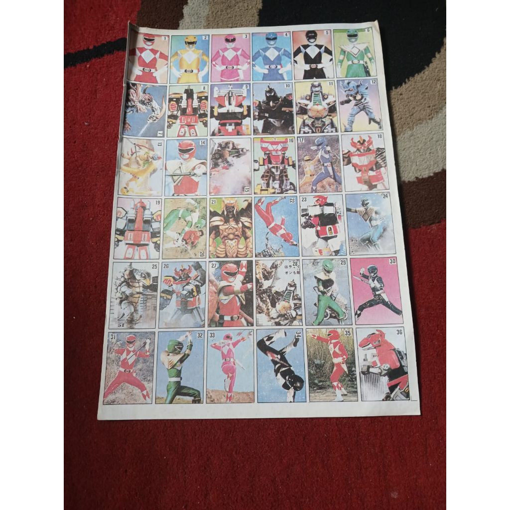 Jual gambar umbul jadul dragon ball, Kamen rider, power rangers ...