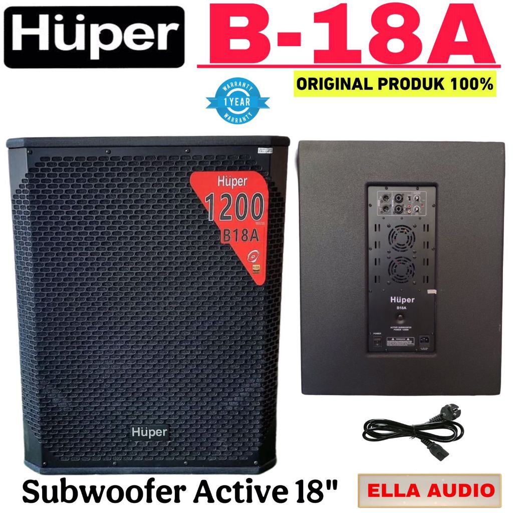 Jual Subwoofer Huper B18A Aktif 18 inch B 18A - Huper B18A | Shopee ...