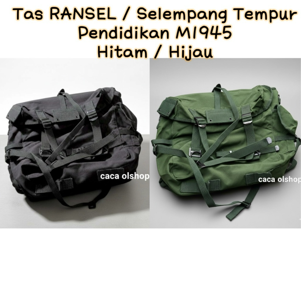 Jual Ransel Tempur TNI Hijau BRIMOB Hitam M1945 RPK Anti Air Standar ...