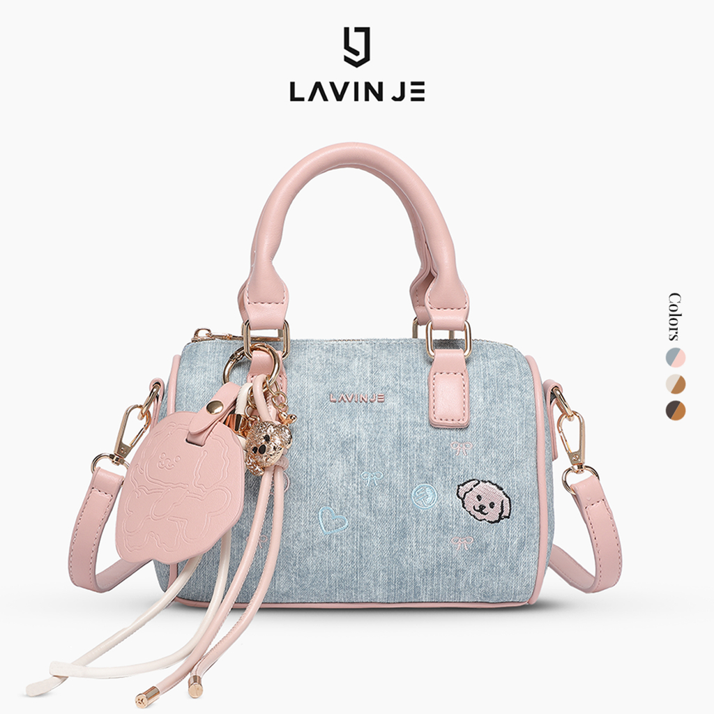 LAVIN JE Tas Fashion Bag Petit Charm Tas Wanita Desain Manis Tas Tangan Wanita Model Trendy Fashion Hand Bag T1067