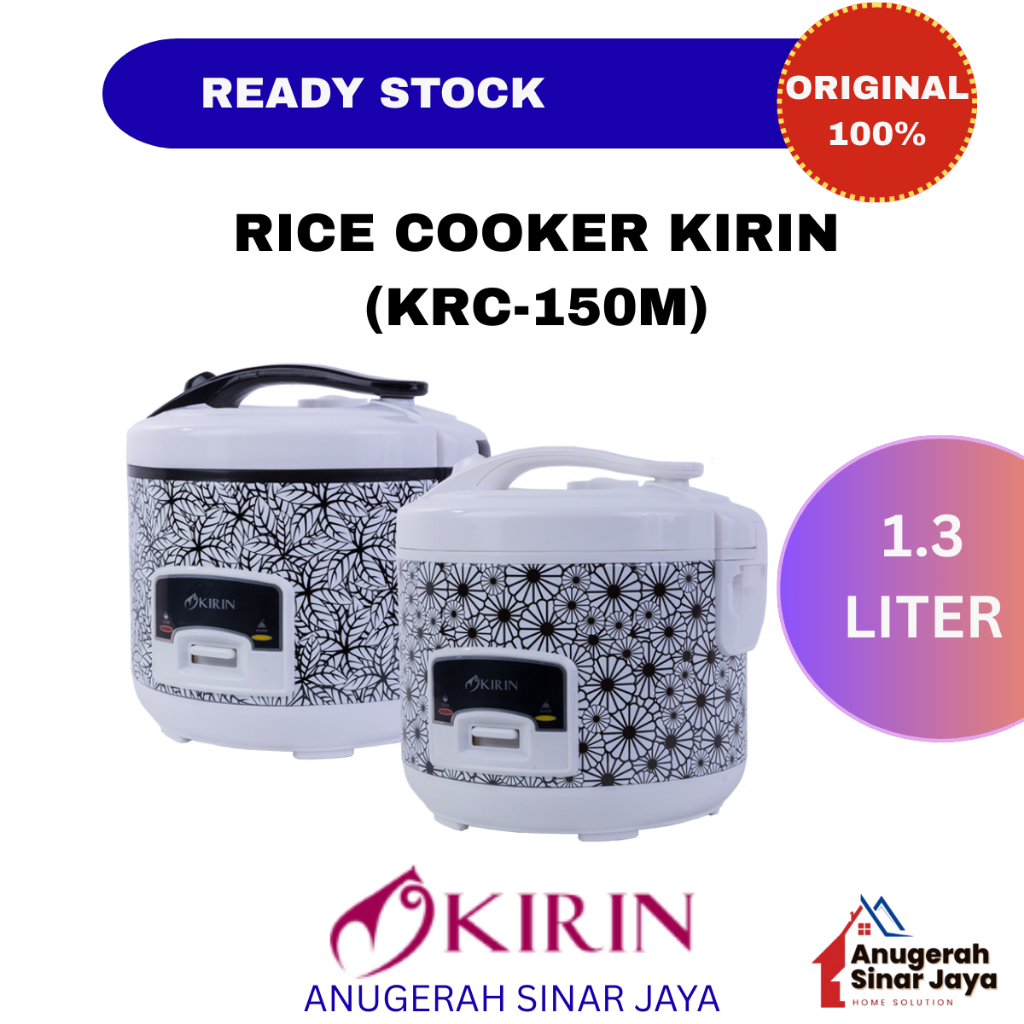 Jual Rice Cooker Kirin 1.3 Liter KRC-150M Garansi Resmi Kirin | Shopee ...