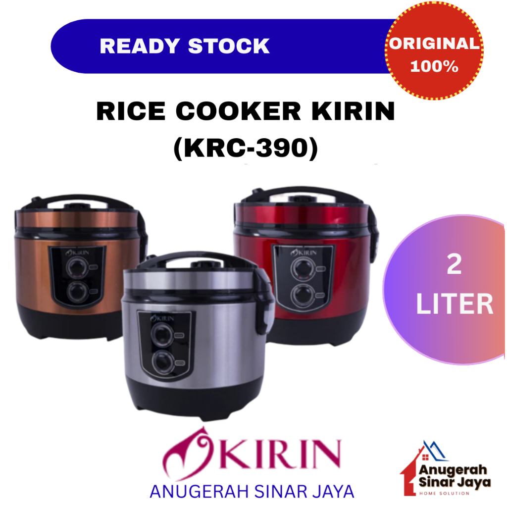 Jual Kirin Rice Cooker 2.0 LIter KRC-390 Penanak Nasi KRC390 | Shopee ...