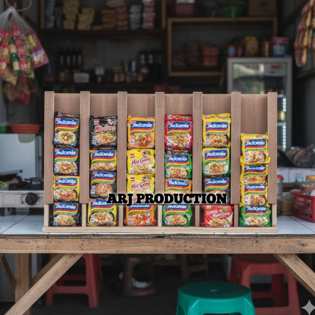 Jual Display Mie Instan / Display Warmindo / Tempat Mie Dinding / Rak ...