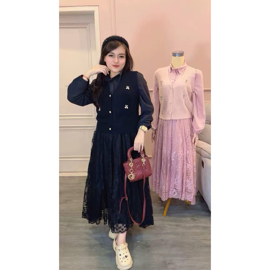 Jual Dress import valeery import bangkok | Shopee Indonesia