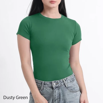 Awsome Kaos Polos Perfect Fit Premium Cotton Cloud Women Fitted Tshirt