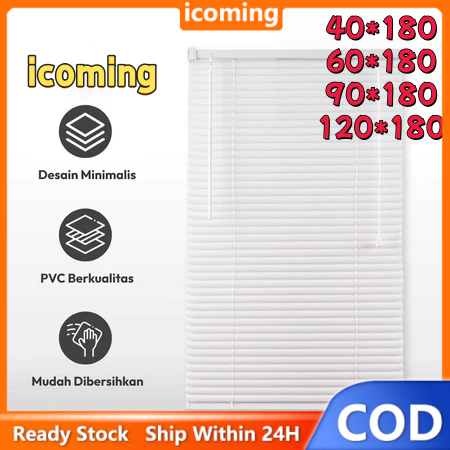 60X180 cm Aluminium Venetian Blinds DELUXE Slat / Slimline STAR-IX - Krey krei aluminium Tirai Modern