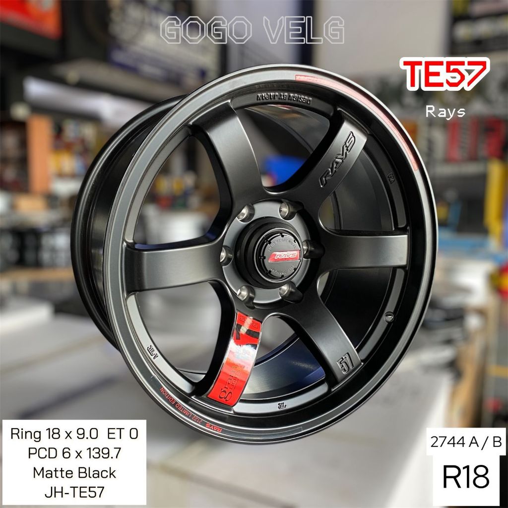 Jual Velg Mobil R18 Rays PCD 6X139,7 Gram Lights TE57 Pajero Fortuner ...