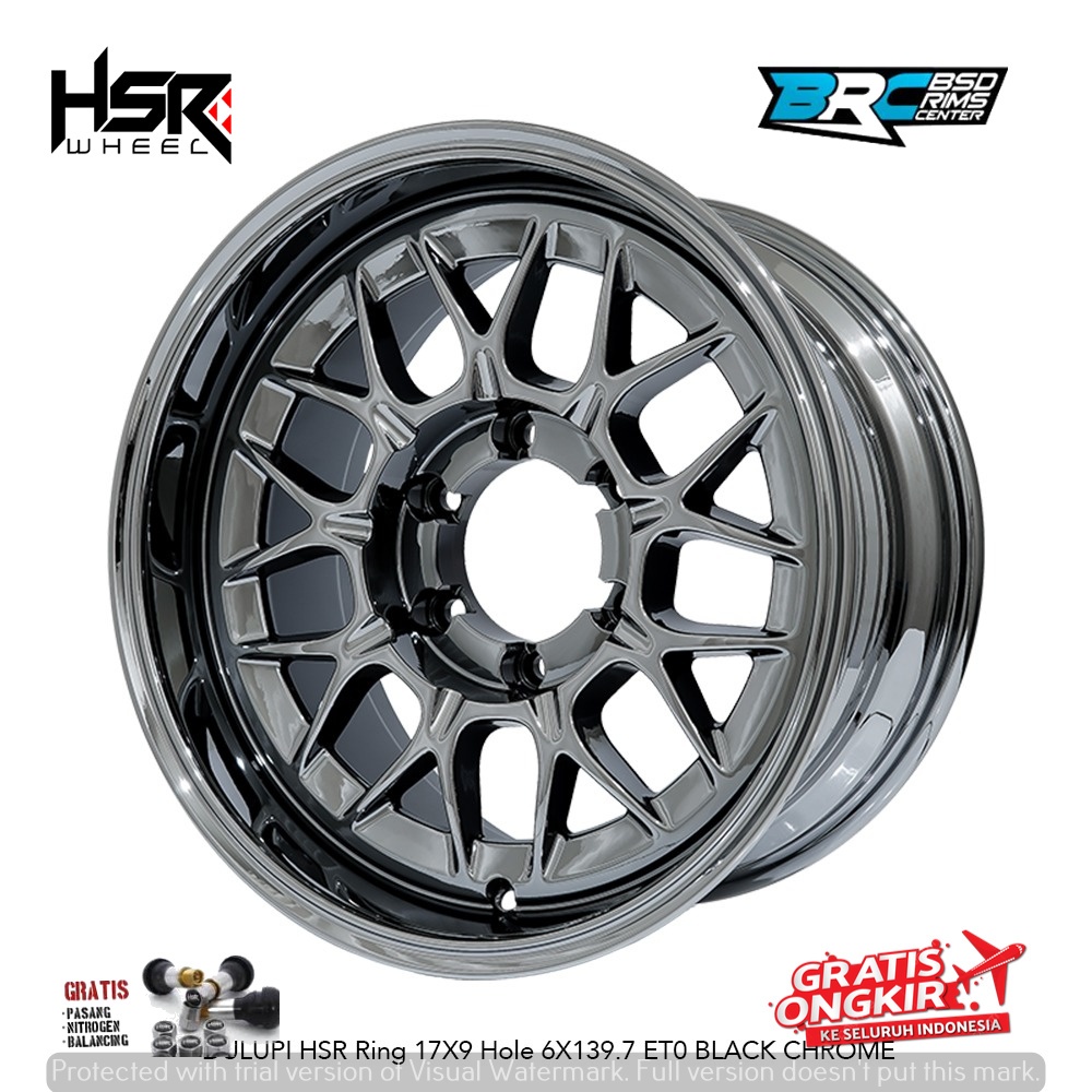 Jual HSR WHEEL R17 PAJERO FORTUNER HILUX TRITON DLL HSR DULUPI RING 17 ...