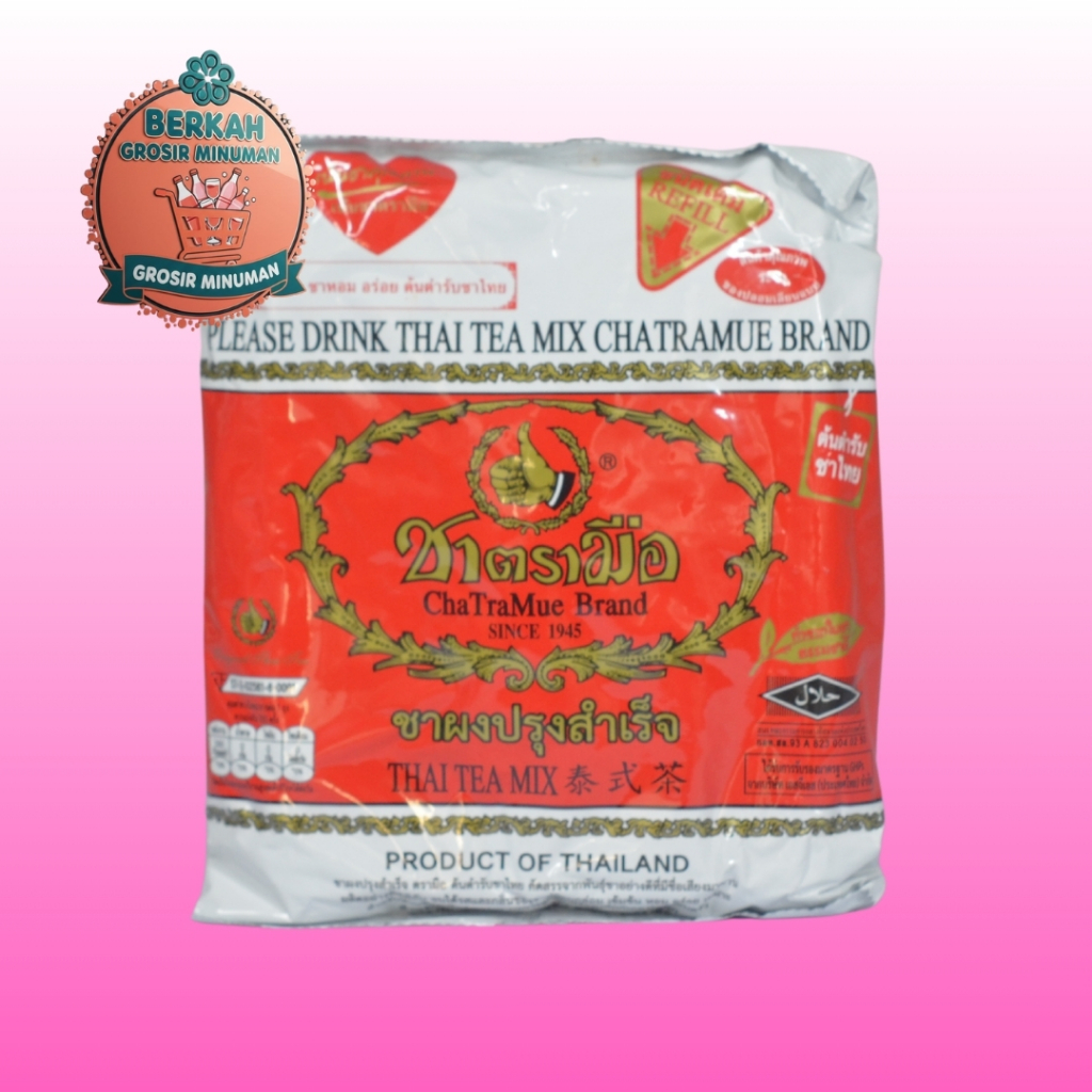 Jual Thai Tea Chatramue Sachet 400gr - Authentic Black Thai Tea Leaves ...