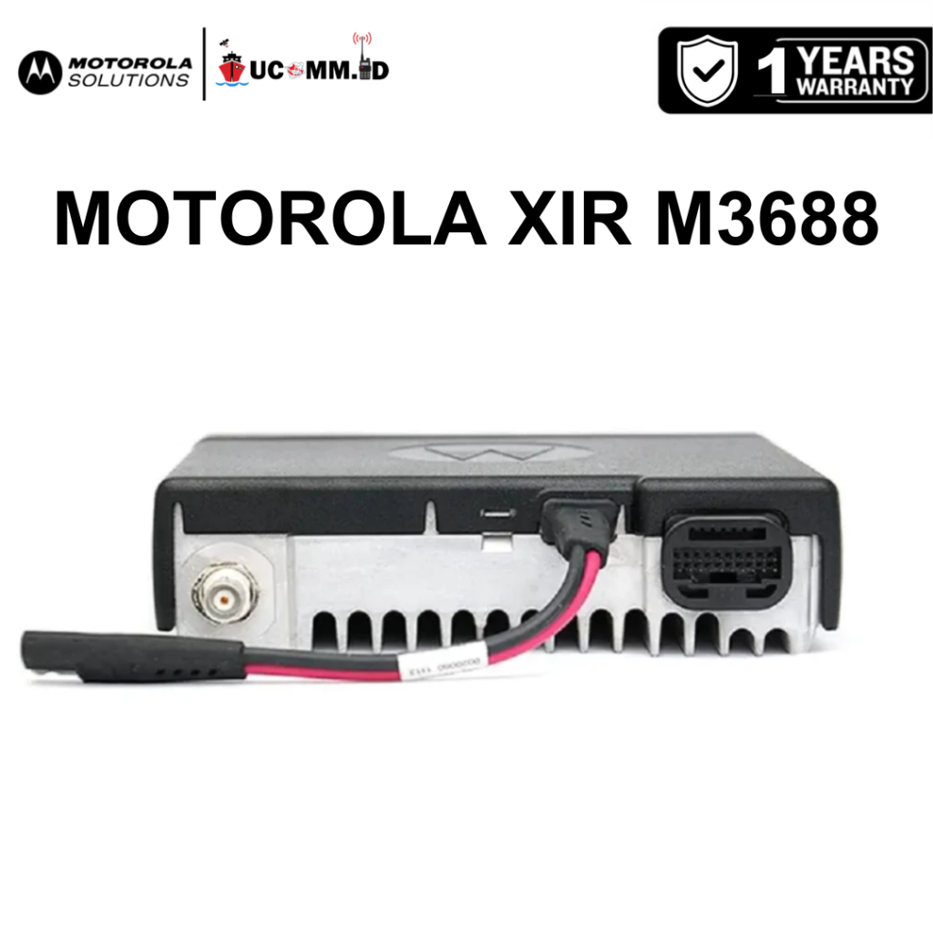 Jual MOTOROLA Xir M3688 M 3688 XIRM3688 45 Watt VHF 136 -174 MHz Radio ...