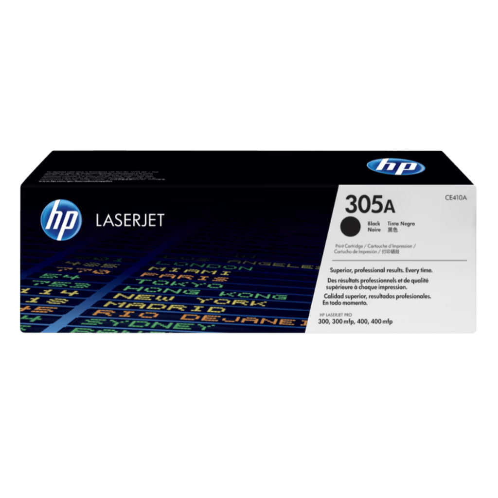 HP Toner 305A Black Cyan Magenta Yellow LaserJet Cartridge Original [CE410A CE411A CE412A CE413A] (2)