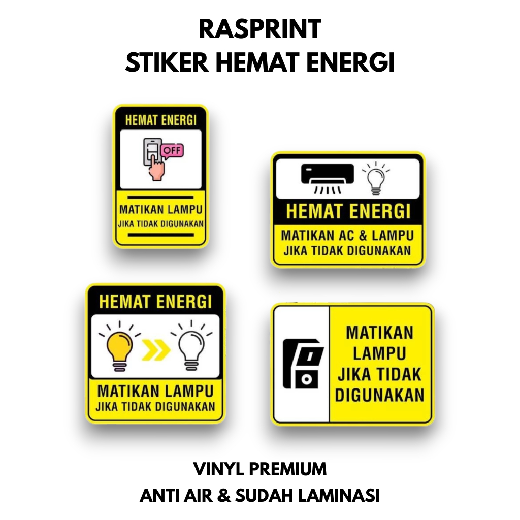 Jual STIKER HEMAT ENERGI | STIKER MATIKAN LAMPU | STIKER MATIKAN AC ...