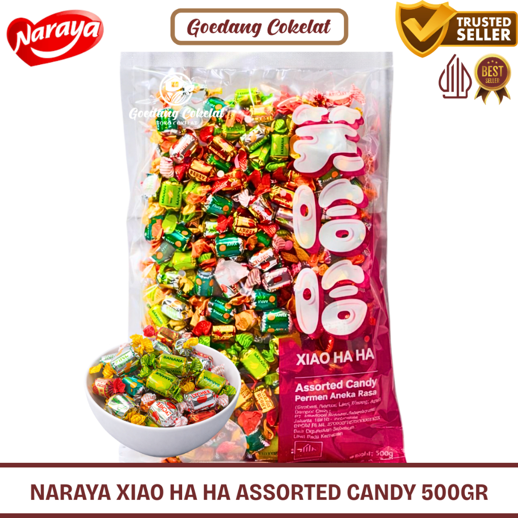 Jual Permen Naraya Xiao Ha Ha 500gr Aneka Rasa Buah Segar Strawberry ...