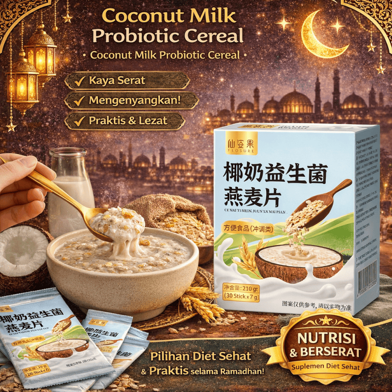 Jual Oatmeal Santan Probiotik / Oatmeal Pengganti Makanan Rasa Santan ...