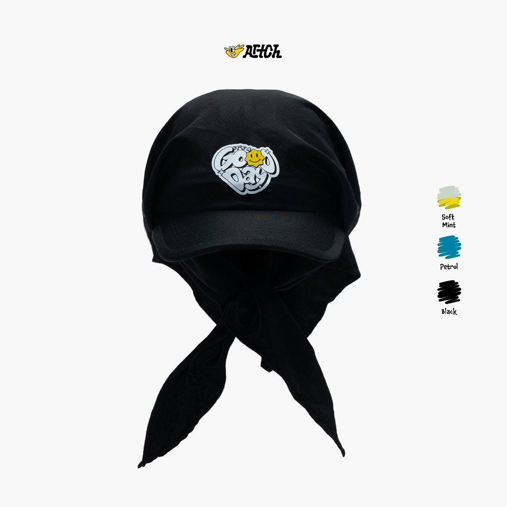 Artch - Wanderwrap Black - Topi Cap Hat Scarf