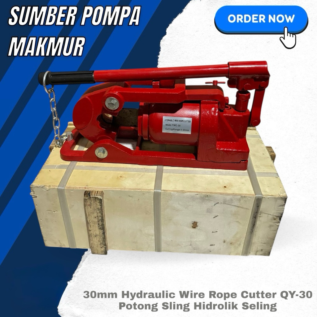 Jual 30mm Hydraulic Wire Rope Cutter QY-30 Potong Sling Hidrolik Seling ...
