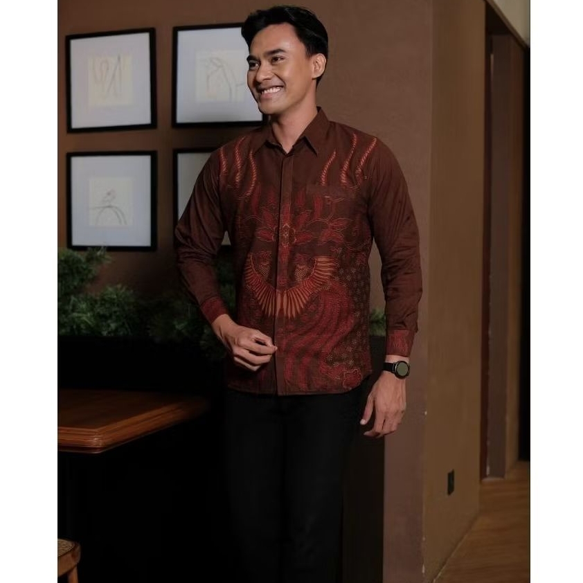 Batik Pasangan Couple Motif Aizha Mahogany Lapis 4