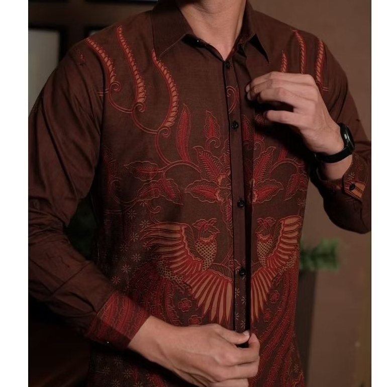 Batik Pasangan Couple Motif Aizha Mahogany Lapis 5