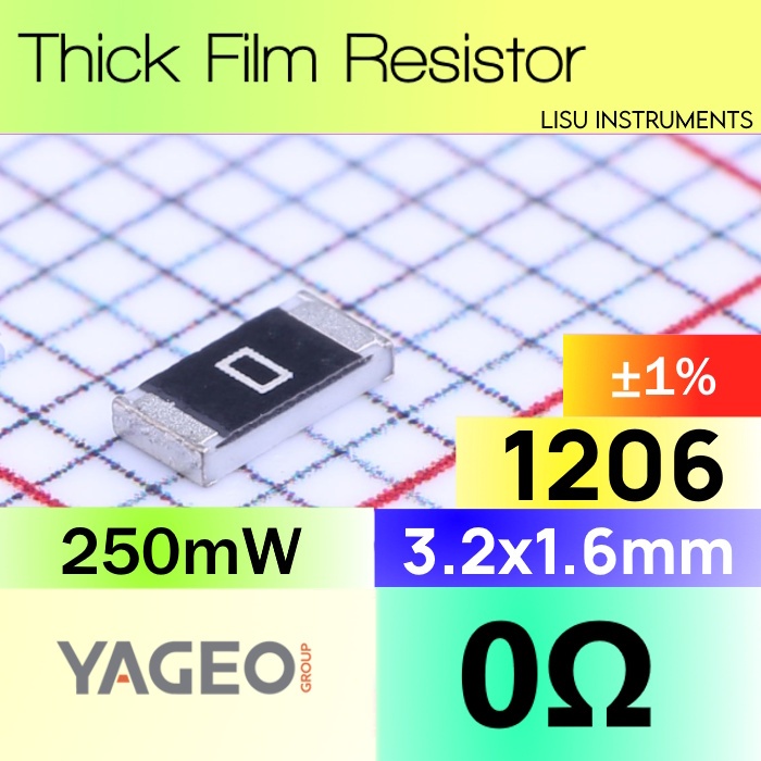 Jual 0R 1206 ±1% SMD Thick Resistor 0R 0 RC1206FR-070RL YAGEO | Shopee ...