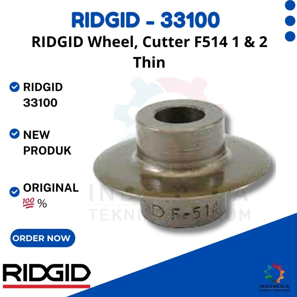 Jual RIDGID Wheel, Cutter F514 1 & 2 Thin-33100 | Shopee Indonesia