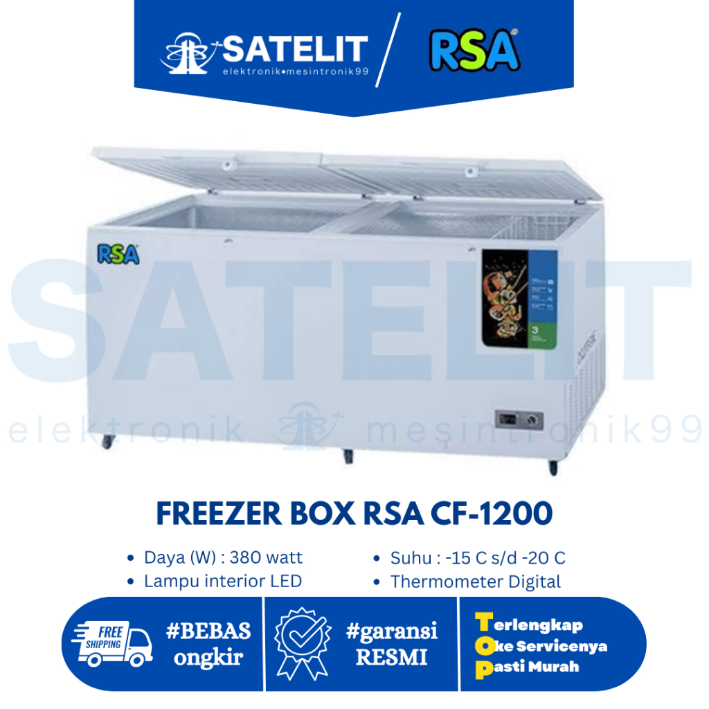 Jual Freezer Box RSA CF-1200 | Chest Freezer Kapasitas Super Besar ...