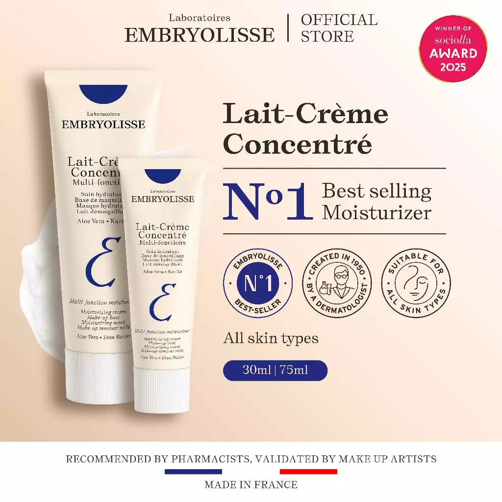 Pratinjau Embryolisse Lait-Creme Concentre 30ml/75ml Miracle Cream 6 IN 1 Pelembab Moisturizer Wajah Makeup Base Primer