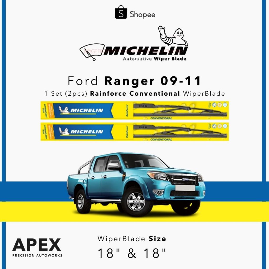 Jual MICHELIN RAINFORCE CONVENTIONAL WIPER FOR FORD RANGER 2009 - 2011 ...