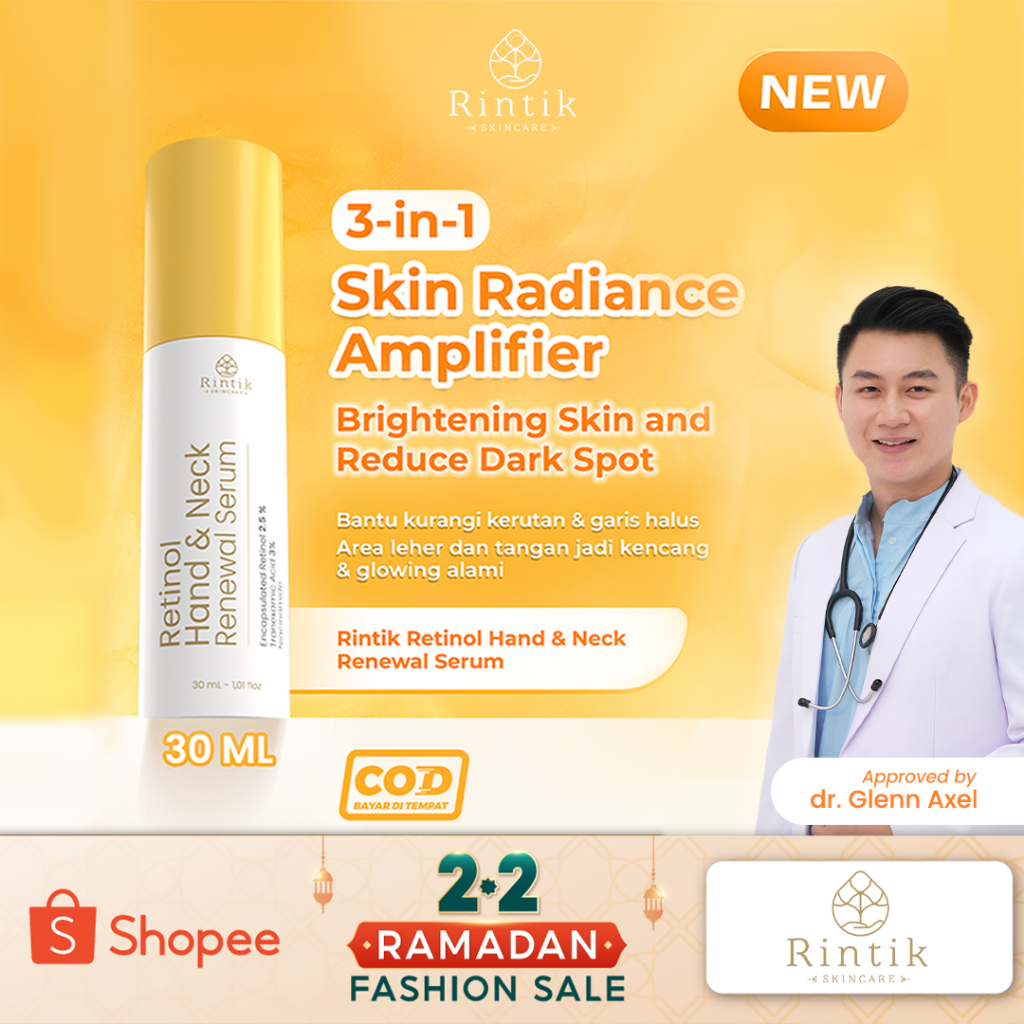 Jual Rintik Retinol Hand & Neck Serum Cerahkan Kurangi Kerutan di ...