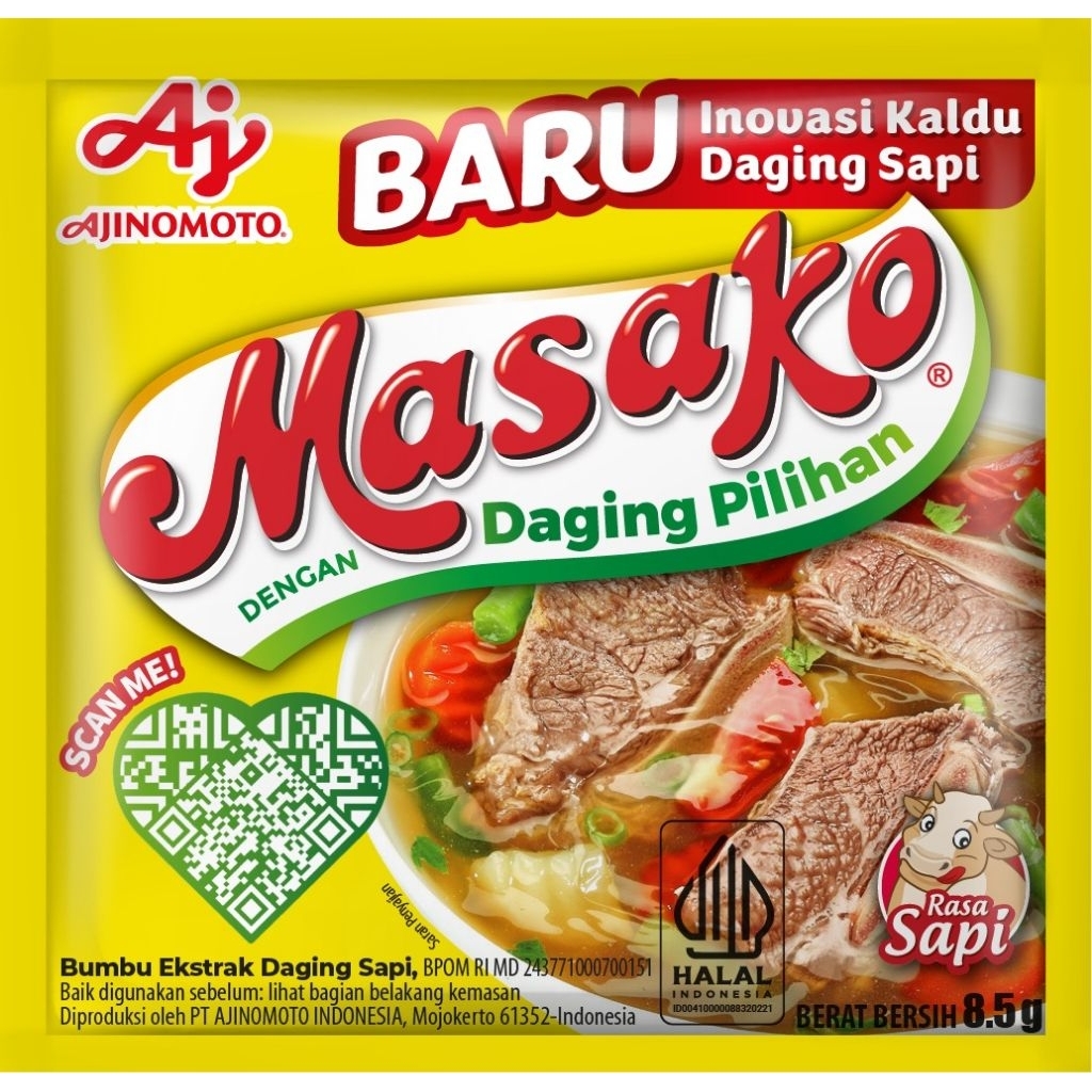 Jual Masako Rasa Sapi 8,5gr/renceng (1renceng isi 12pcs) | Shopee Indonesia