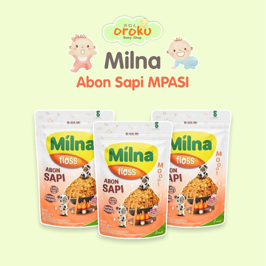 Jual MILNA FLOSS ABON DAGING SAPI / ABON SAPI MPASI | Shopee Indonesia