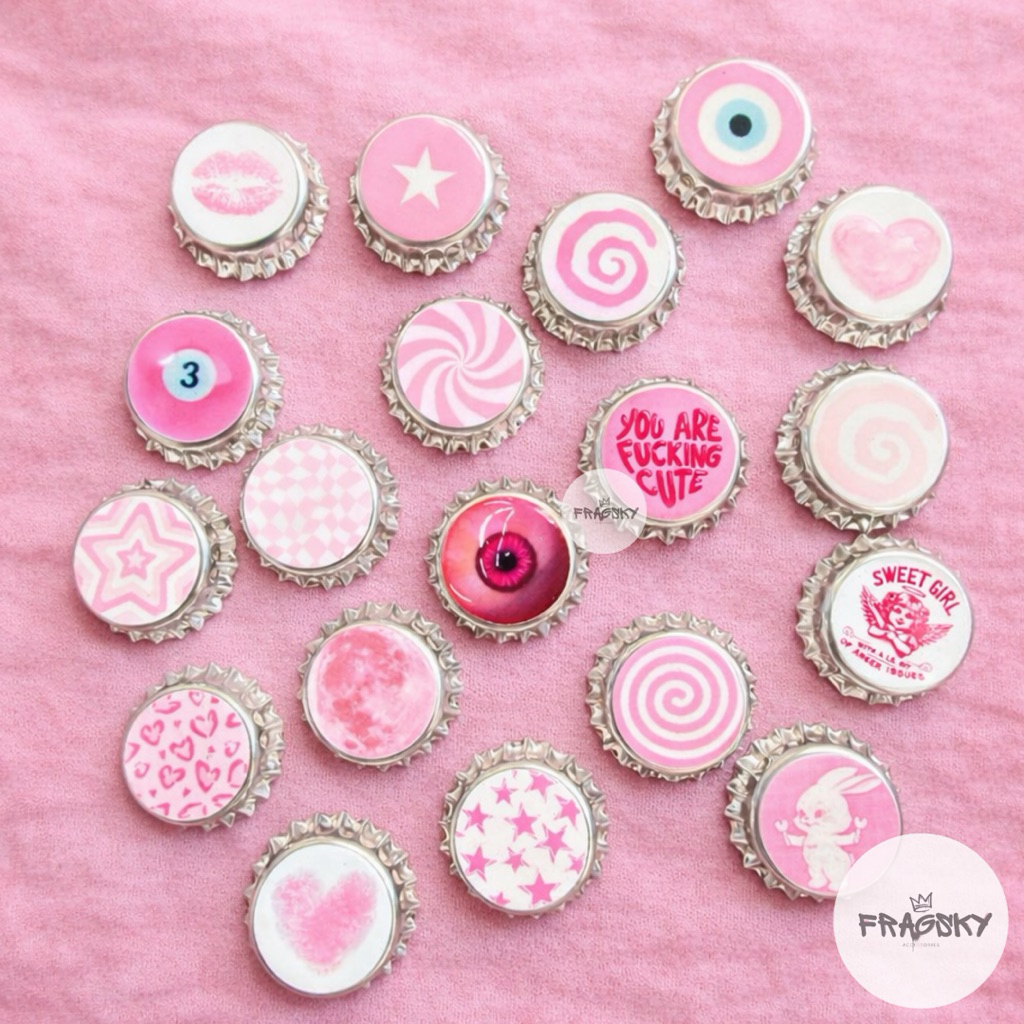 Jual Fragsky - Pin Tutup Botol Bros Y2K PINK Premium Ukuran 30mm Gambar ...