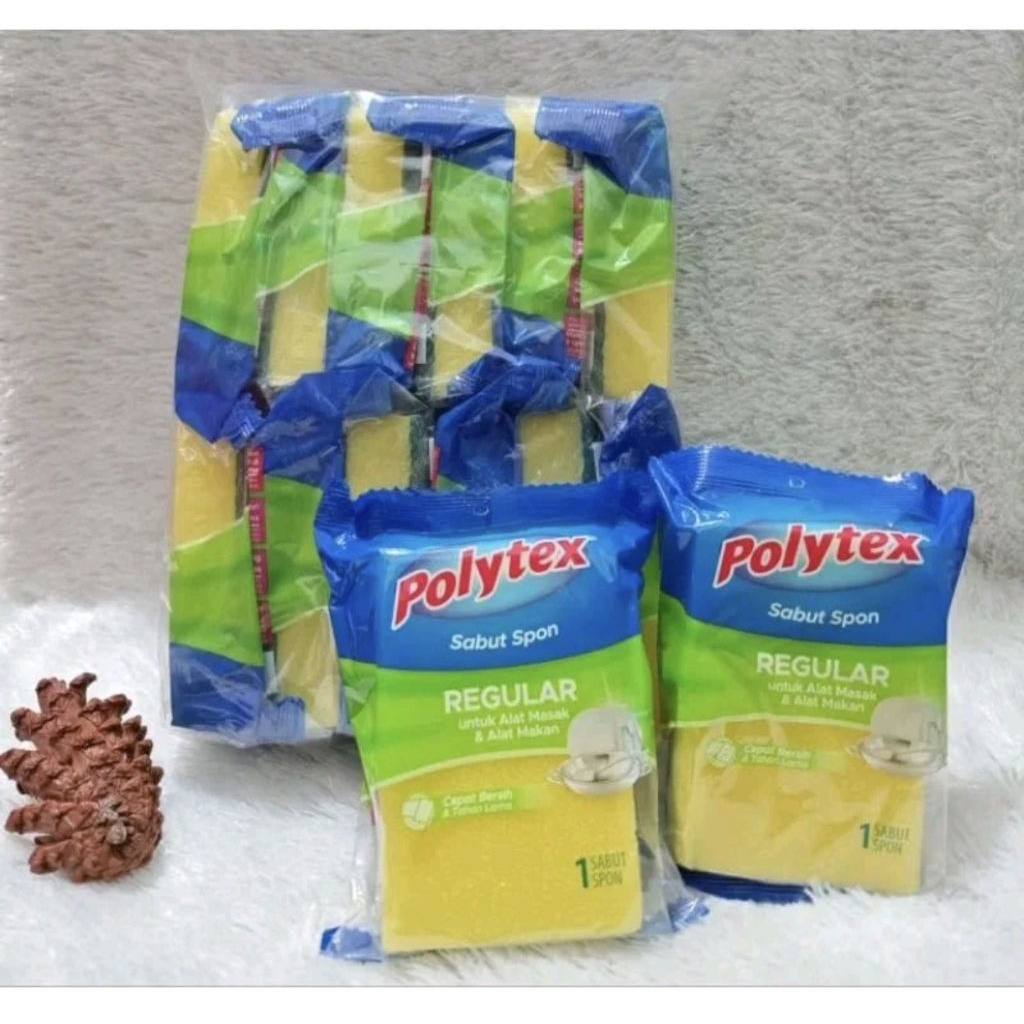 Jual POLYTEX SABUT SPON, (1PAK isi 12pcs) | Shopee Indonesia