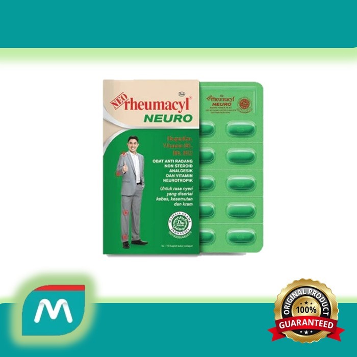Jual 1 STRIP NEO RHEUMACYL NEURO KAPLET MEREDAKAN NYERI KEBAS KESEMUTAN ...