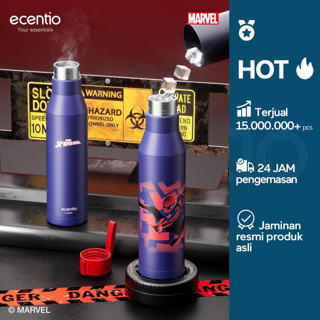 Jual Ecentio Tumbler Botol Minum Marvel Spiderman 1000ml Stainless ...