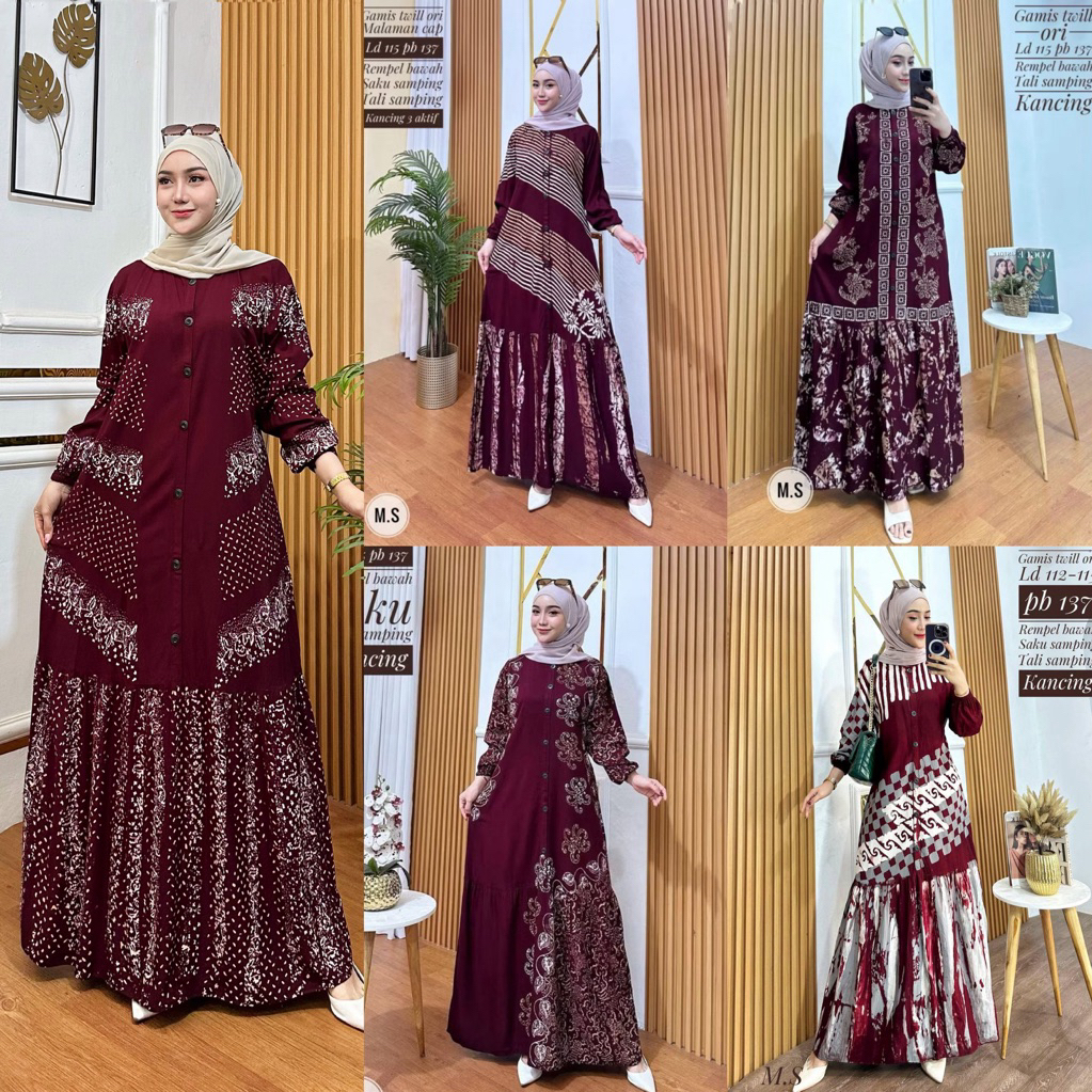 Gamis Twill Gamis Twill Pekalongan Shopee Indonesia