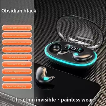 TWS X55 Bluetooth 6.0 Full Bass Earphone Waterproof 180mAh Headset Anti Air Suara Jernih