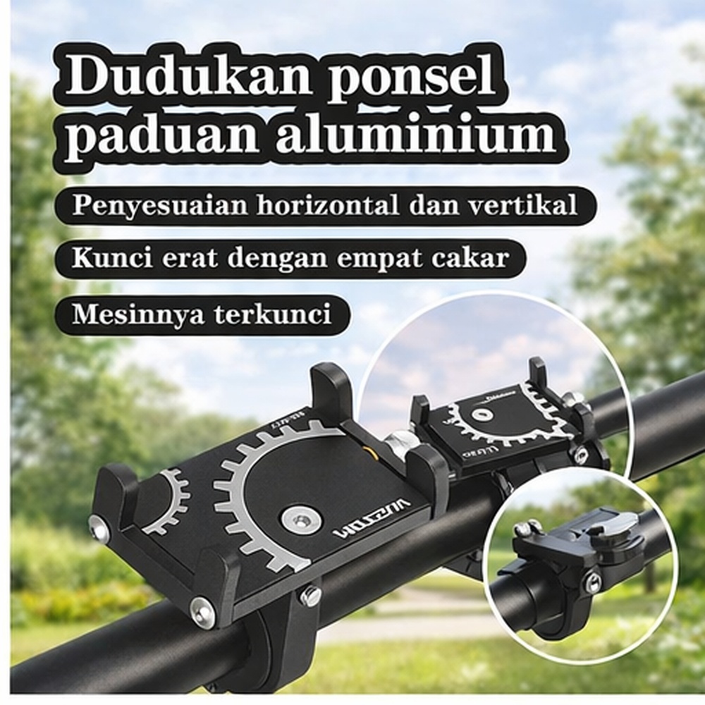 Jual Mochoe COD Holder Phone+ Bracket Sepeda Alumunium Alloy Tempat Hp ...
