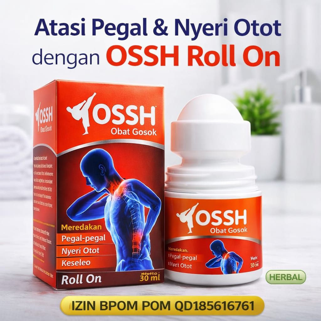 Jual OSSH Obat Gosok Roll On 30ml – Bantu Redakan Pegal & Nyeri Otot ...