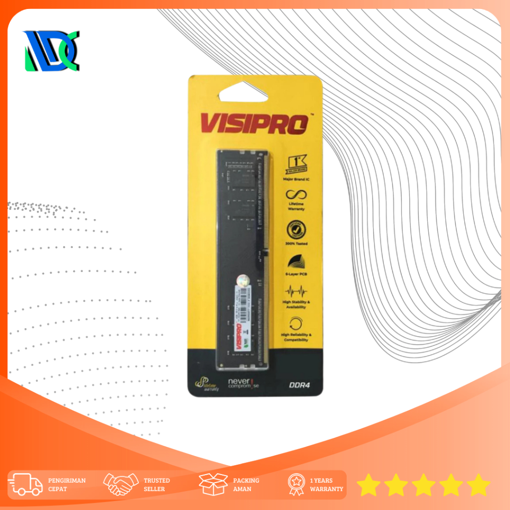 Jual Memory Ram DDR4 Visipro 8GB 3200Mhz Untuk Desktop | Shopee Indonesia