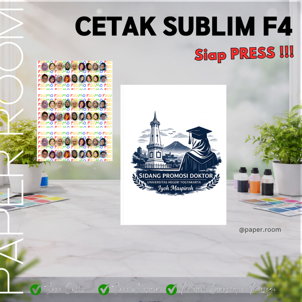 Jual Cetak Sublim Siap PRESS ukuran F4 A4 | Print Sublim | Cetak Sublim ...